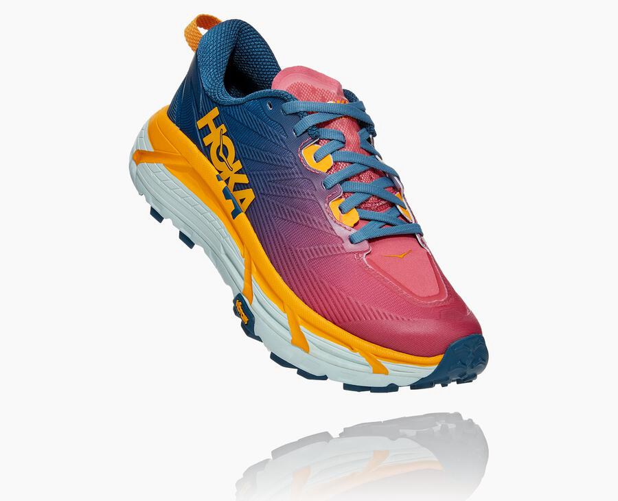 Hoka One One Trail Schoenen Dames - Mafate Speed 3 - Blauw - RE1870325